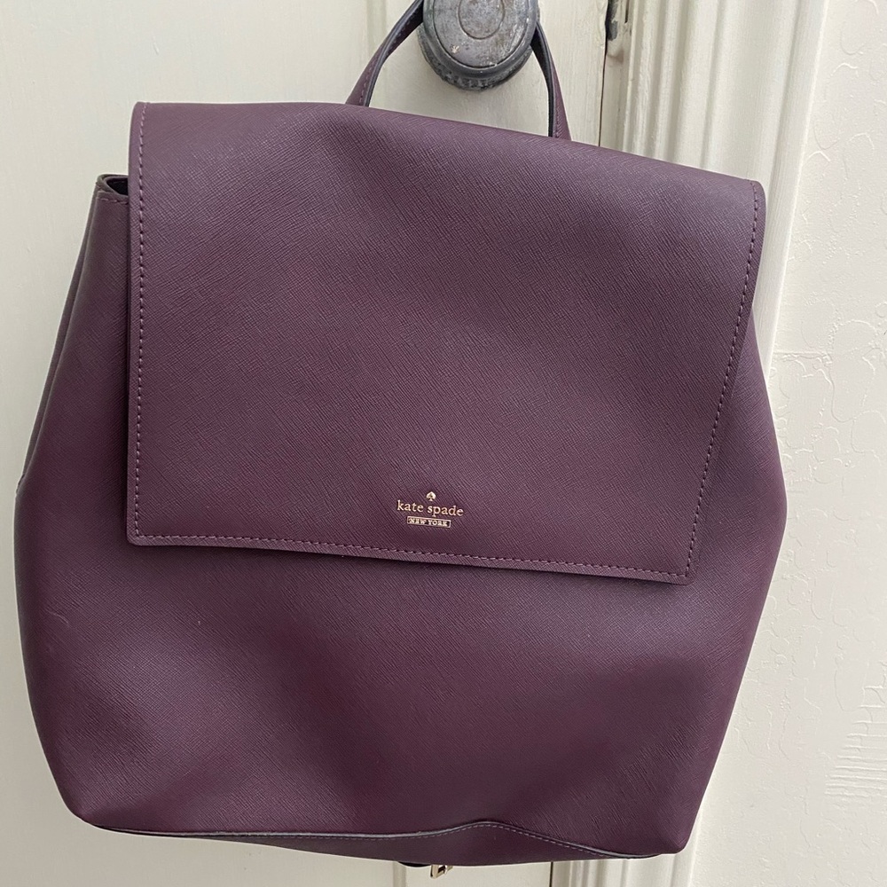 Kate spade plum glam backpack